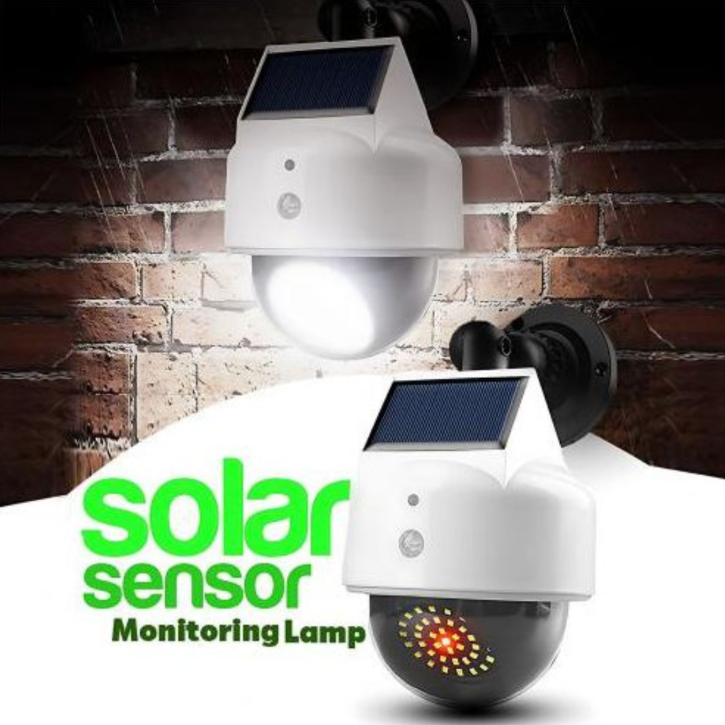 Caméra de surveillance factice à énergie solaire