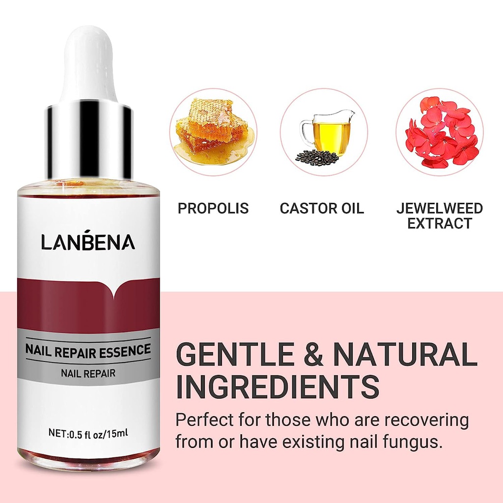 Lanbena Sérum Essence traitement antifongique enlève les champignons ongles réparateur Piedsmains
