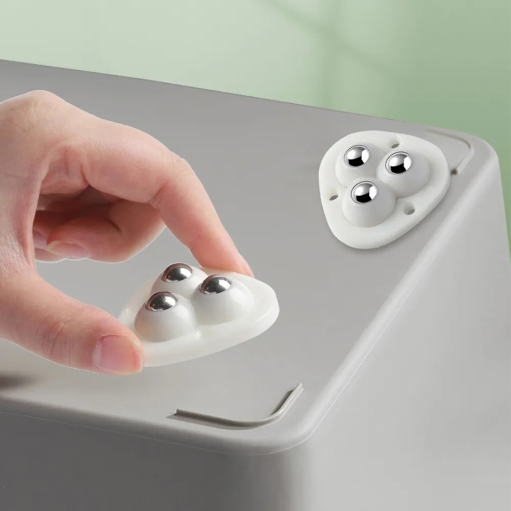 Roulette pivotante discrète pour meubles