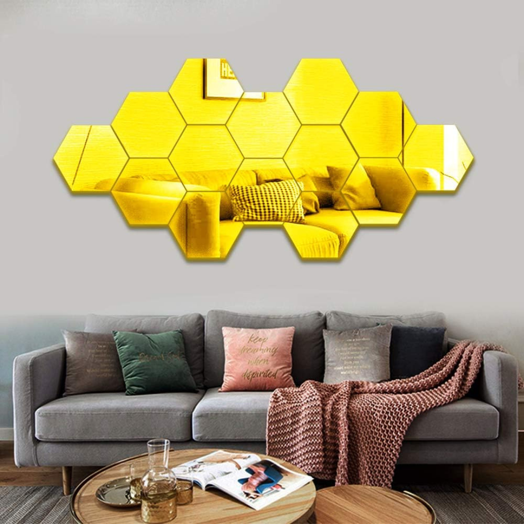Sticker mural miroir 12PCS