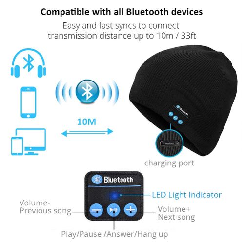 Bonnet Bluetooth – MUSIC HAT
